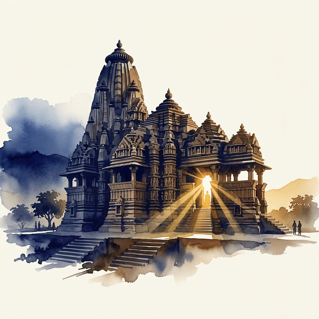 Vedic Temple at Sunrise